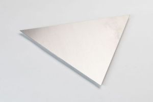 Gleichschenkliges Dreieck aus Aluminiumblech roh, Stärke 1,0 mm