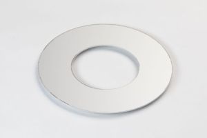 Ring aus Aluminiumblech, eloxiert silber, Stärke 2,0 mm