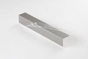 L-Profil aus Blech, Alu einseitig silber-grau beschichtet, Stärke 0,8 mm