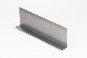 L-Profil mit Ankantung aus Blech, Stahl, Stärke 1,0 mm
