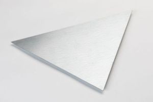 Gleichschenkliges Dreieck aus verzinktem Stahlblech, Stärke 1,0 mm