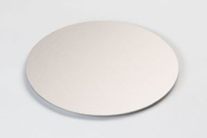 Kreis aus Edelstahlblech geschliffen K320, V4A, Stärke 2,0 mm