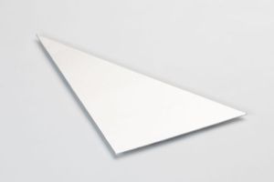 Rechtwinkliges Dreieck aus Aluminiumblech roh, Stärke 1,0 mm