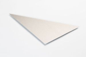 Rechtwinkliges Dreieck aus Aluminiumblech, edelstahloptik, Stärke 1,5 mm