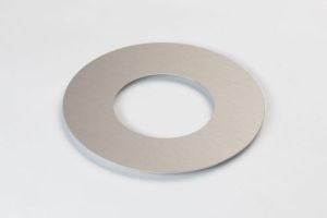 Ring aus Aluminiumblech, edelstahloptik, Stärke 1,5 mm