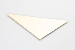 Rechtwinkliges Dreieck aus Messingblech, Stärke 1,00 mm
