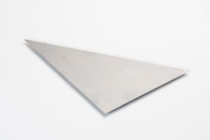Rechtwinkliges Dreieck aus Cortenstahl, Blech, Stärke 3,0 mm