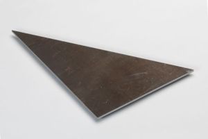Rechtwinkliges Dreieck aus Cortenstahl, Blech, Stärke 4,0 mm