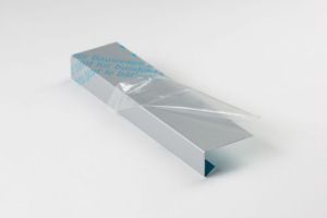 L-Profil mit Wassernase aus Blech, Alu einseitig silber beschichtet, Stärke 0,8 mm